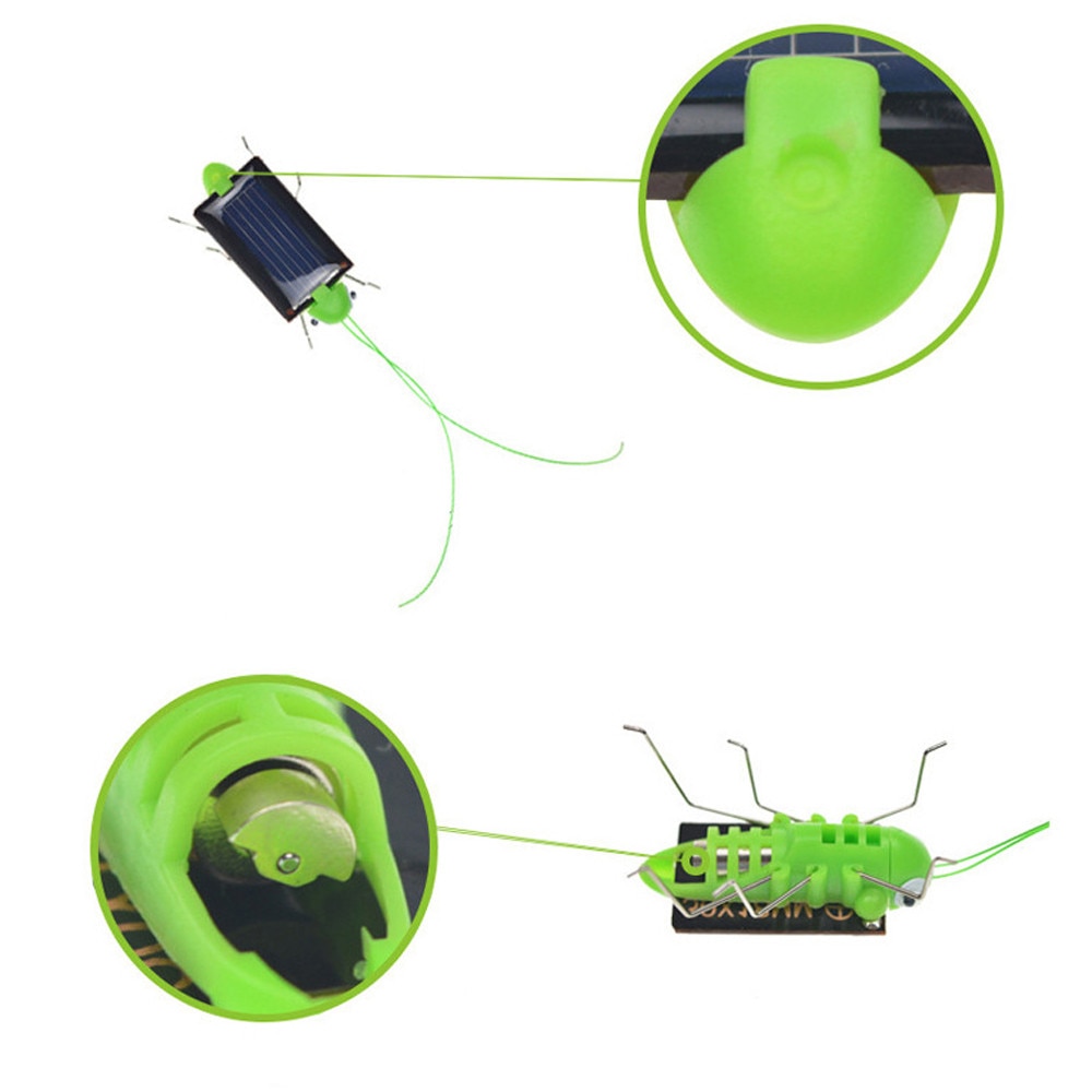 Solar grasshopper Educational Solar Powered Grasshopper Robot Toy required Gadget solar toys No batteries for kids