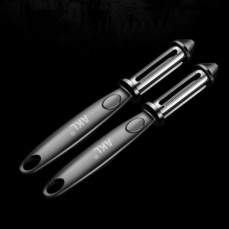 Stainless steel two-in-one peeler fruit peeler kitchen multifunctional peeler potato peeling and shredding artifa: 2 pieces