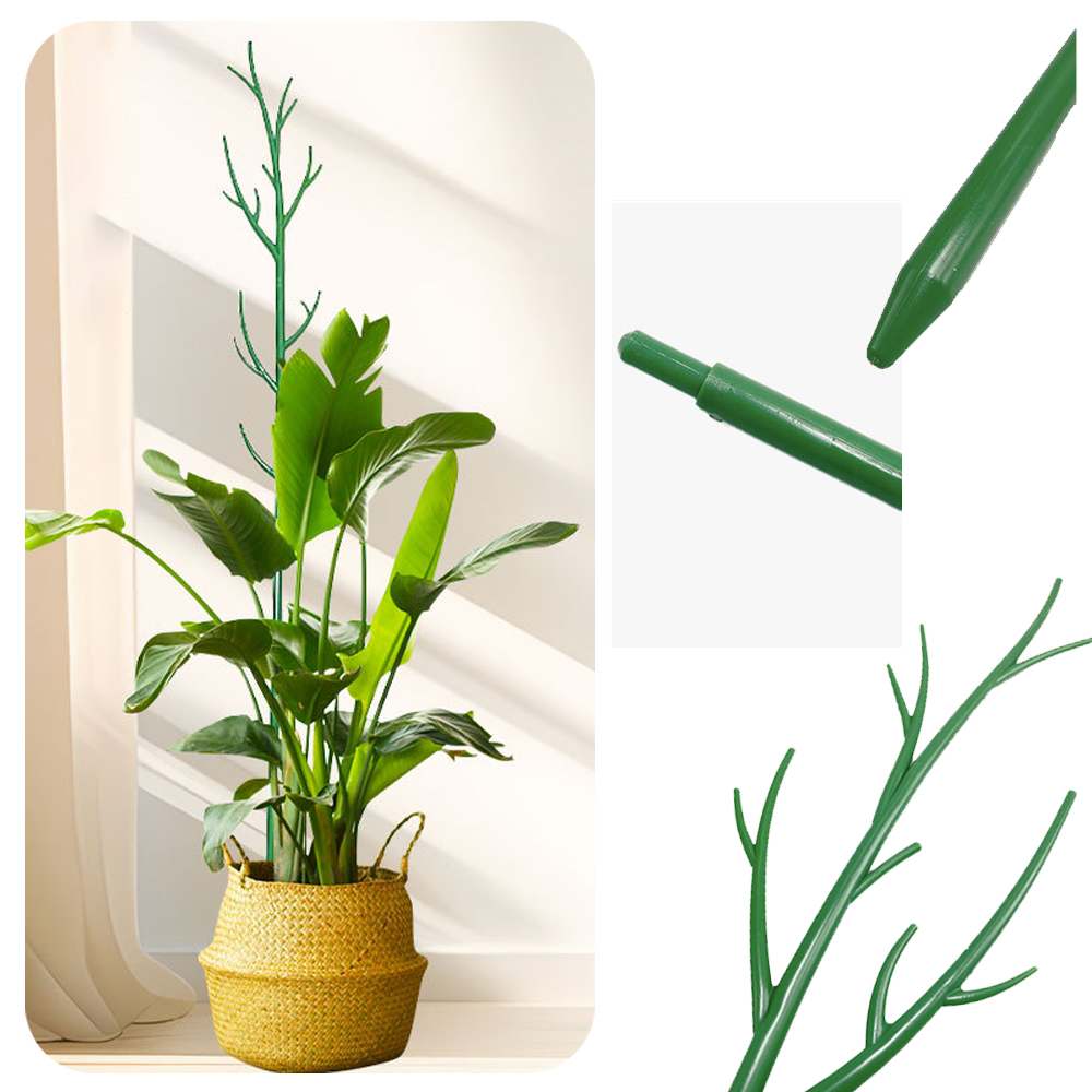 30/60/90cm galho planta suporte 3 pçs suporte ramo de árvore plantas estacas treliça destacável para jardim vaso flor musgo pólo
