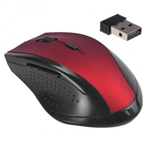 Usb Gaming Draadloze Muis Gamer 2.4Ghz Mini Ontvanger Ergonomische 6 Sleutels 3200Dpi Optische Professionele Computer Muis Gamer Muizen: Rood