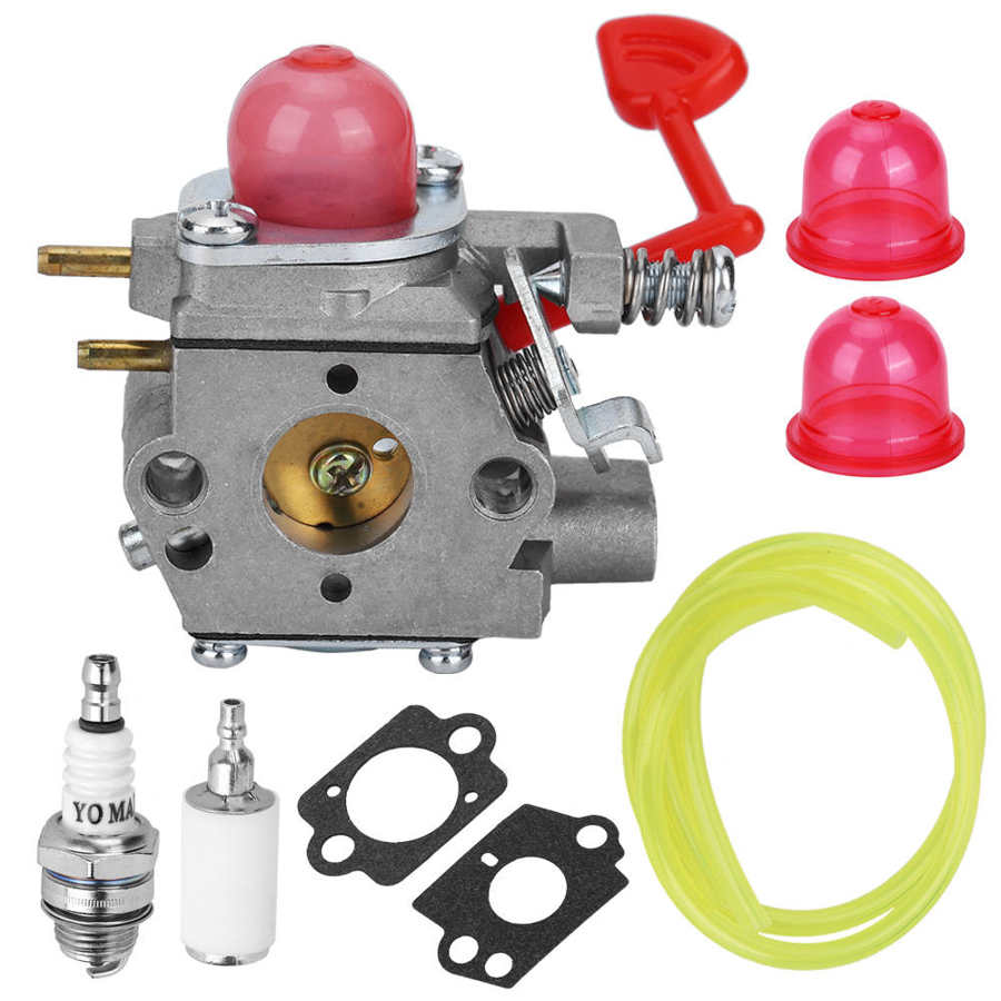 Aluminum Carburetor Kit Replacement 545081855 for Craftsman 358794600 25CC 200Mph / 430 CFM Gas Blower Accessory: Default Title