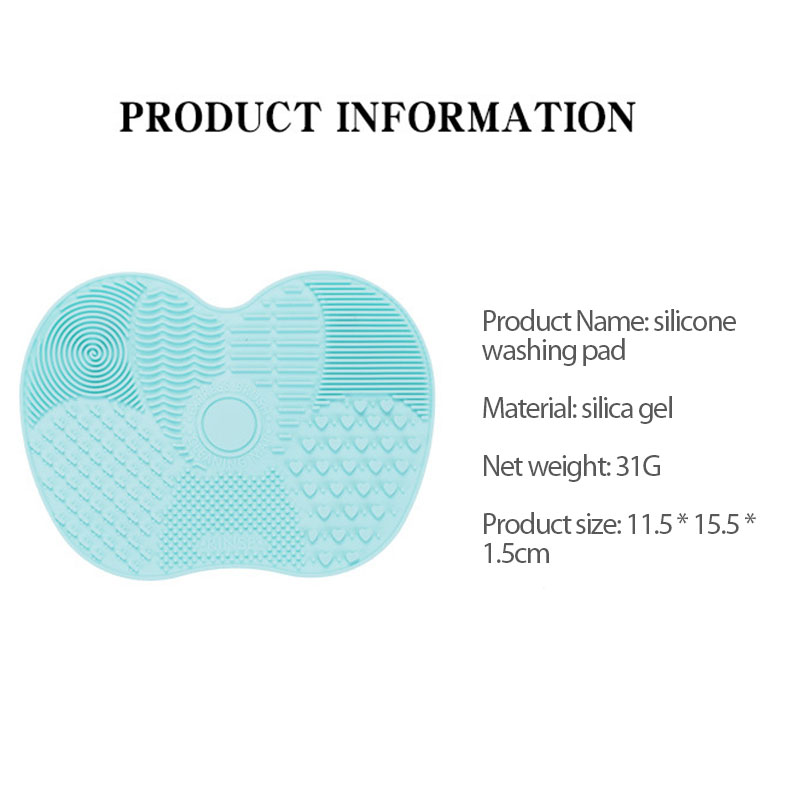 Siliconen borstelreiniger Cosmetische make-up Wasborstel Gel Reinigingsmat Foundation Make-upborstelreiniger Pad Scrubbe Board