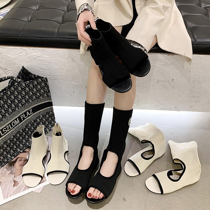 Sandalia feminina kvinner sandaler ankel fritidssko kvinne sandaler kvinnelig peep toe strandfest damesko zapatos mujer