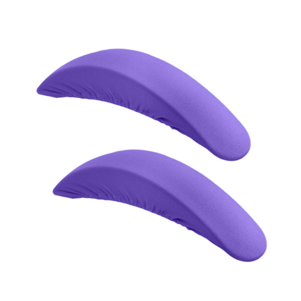 Et par stretchy kontor datamaskin stol arm dekker svingbare beskyttelses deksler maskinvaskbare armstøtte slipcovers: Lilla