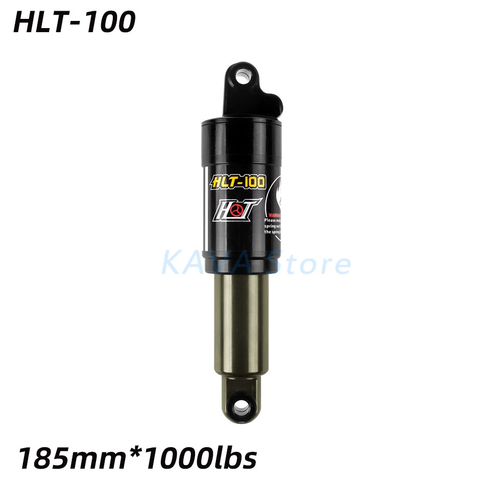 HTL-100 Mountain Bicycle Rear Shock 125/150/165/185mm 850/1000 lbs Aluminum alloy Oil Spring Shocks for MTB e-bike Snow Bike