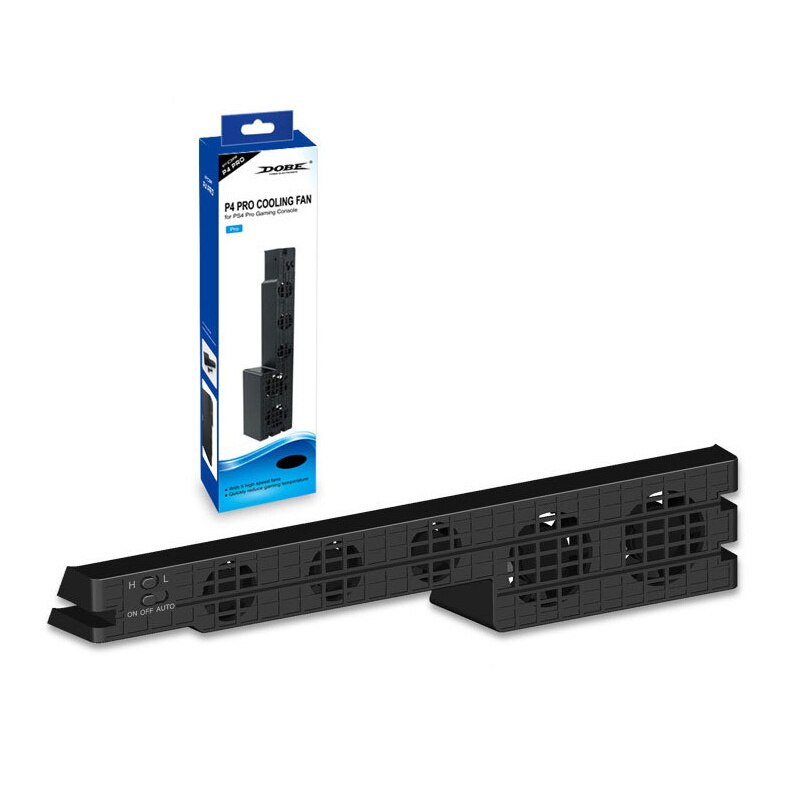 Lodret stativ til  ps4 slim pro køleventilator super turbo temperaturkontrol med usb til sony  ps4 konsol playstation 4