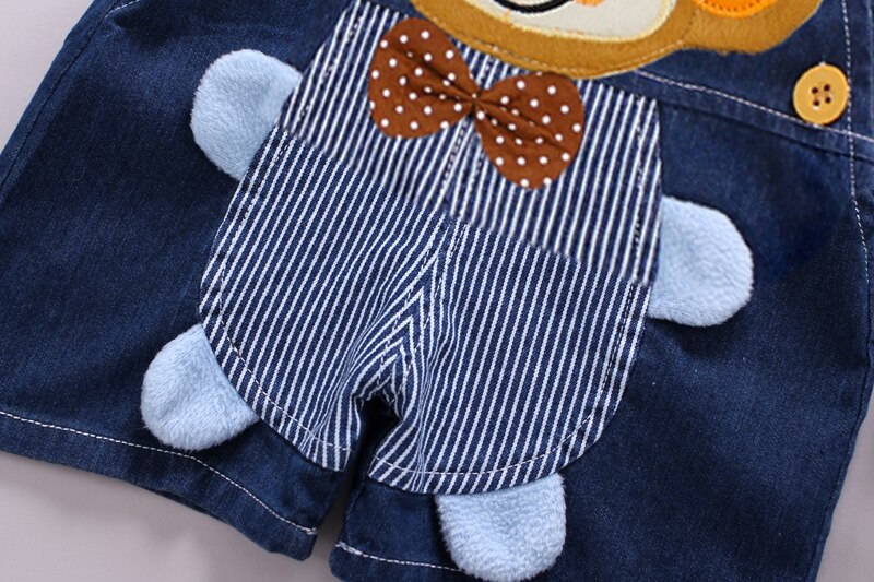 IENENS Summer Thin Denim Shorts Overalls Kids Baby Boys Clothing Clothes Toddler Infant Boy Short Pants Trousers Jeans Dungarees