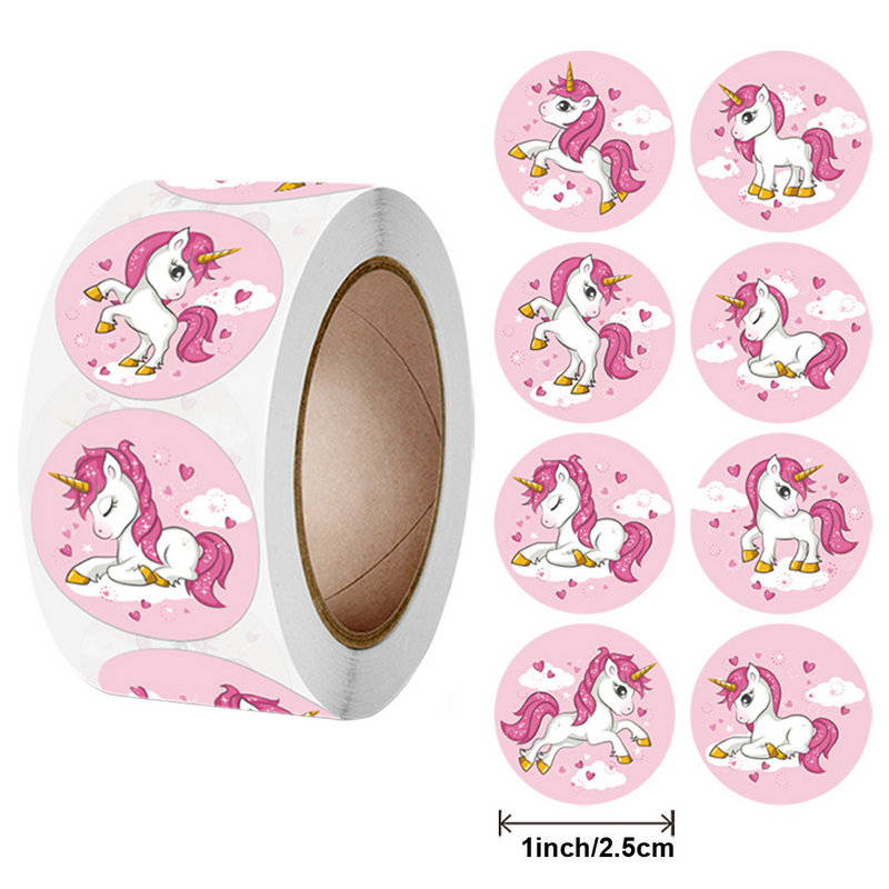 NIEUW Kinderdecoratie mooie stickers schoolleraar beloningssticker Cartoons, dieren, labels Kleefstof: Paars