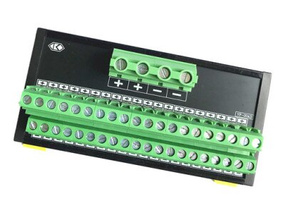 Power supply terminal Block DB distribution 2 input 12 output plus or minus common port AC/DC current split terminal bar: 2 input 20 output