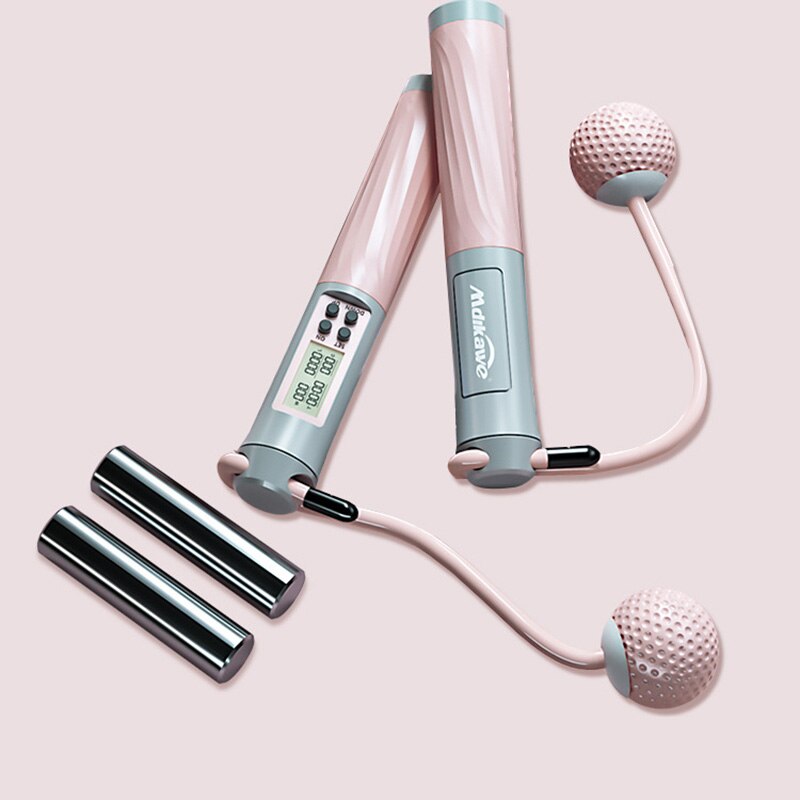 Cuerda de saltar electrónica con contador de velocidad, comba inalámbrica, Mango antideslizante ajustable para entrenamiento, salto, entrenamiento para ejercicio
