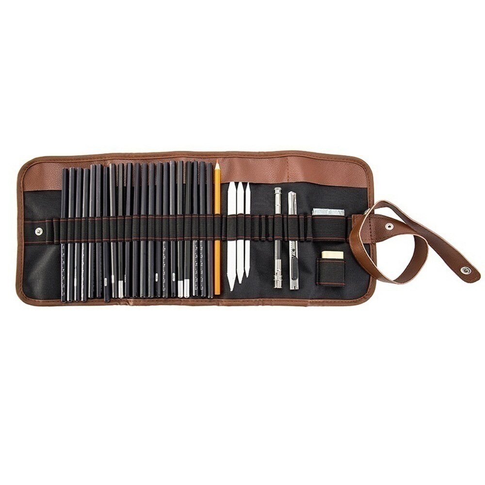 Sketch Pencils Kit 30 Piece Set Beginner Sketching Drawing Art Pencil Kit Graphite Charcoal Stick Artist