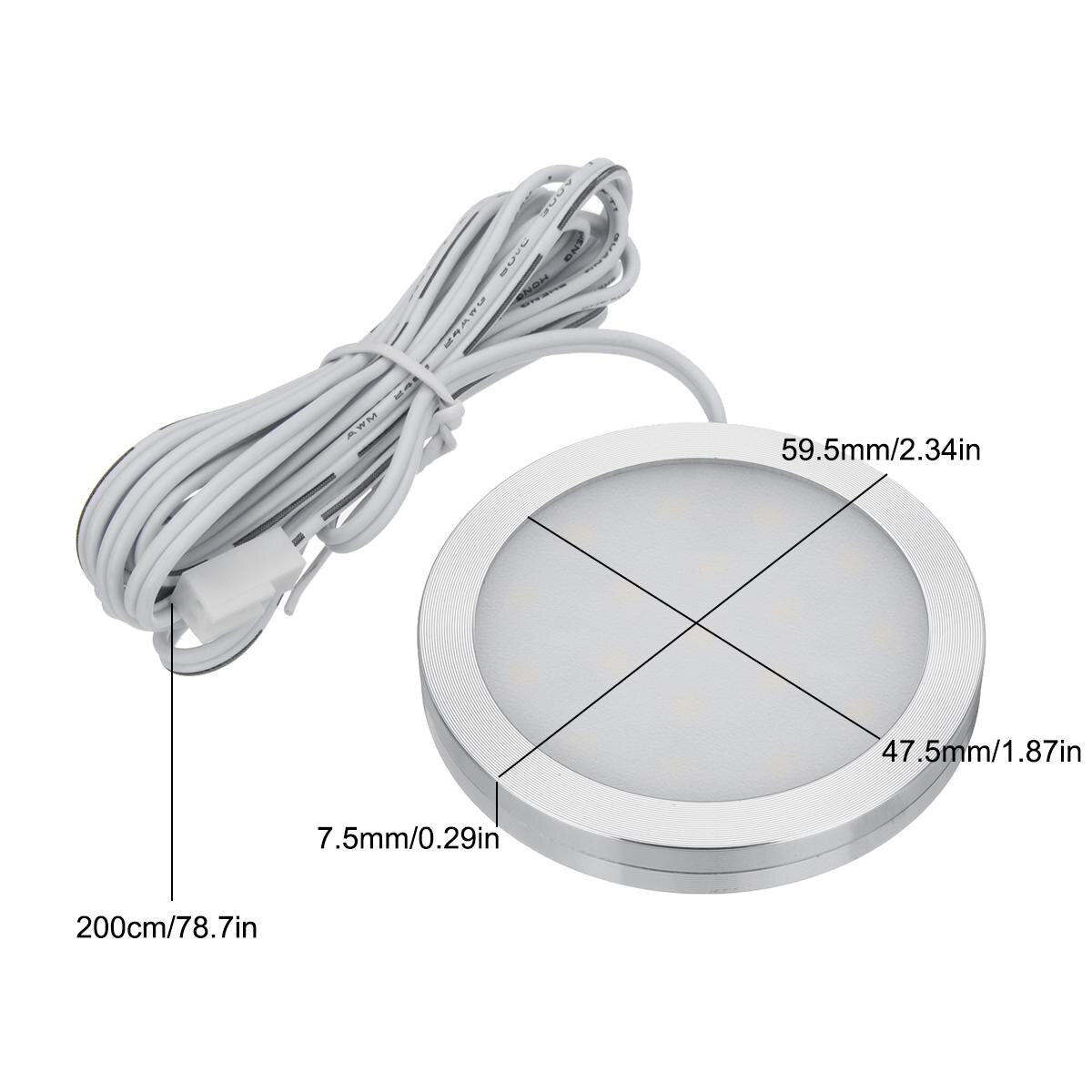 10pcs 12V 2.5W LED Car Interior Light Spot Reading Lights For VW T4 T5 for Ford Transit for Peugeot Boxer Camper Van RV Caravan