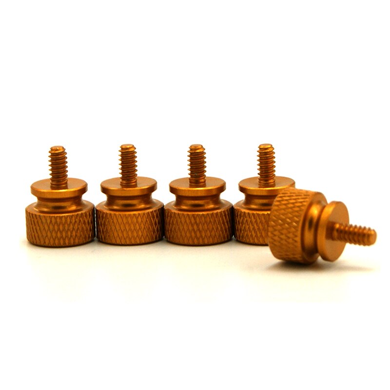 PC Cooling MOD Colorfull Hand Screws For Chassis Side Panel 5pcs: Orange-5PCS