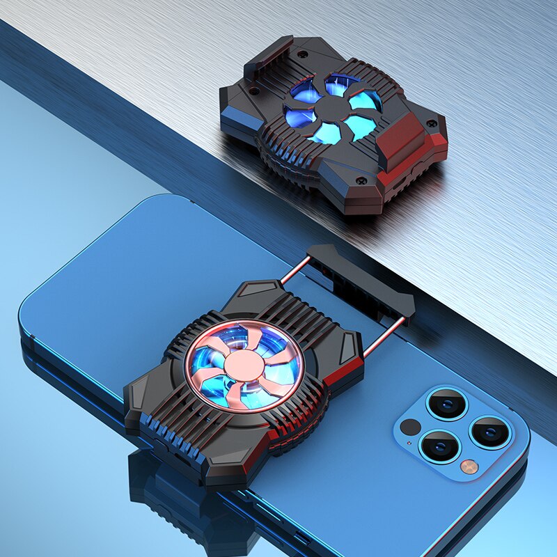 Universal Mobile Phone Radiator Game Cooler USB Charging Cooling Fan Silicone Suction Cup Cooler For Android IOS Smart Phone