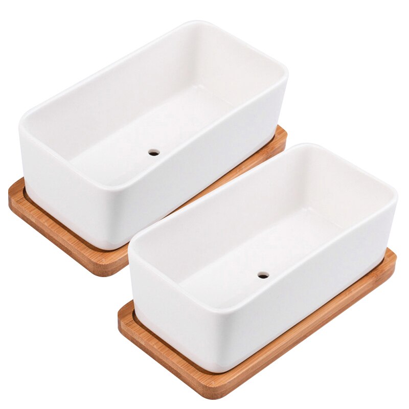 Magclay – 2 Jolis Paniers à Fruits En Céramique Avec Trous De Drainage, Idéaux Pour Fraises, Raisins & Cuisine – Blanc