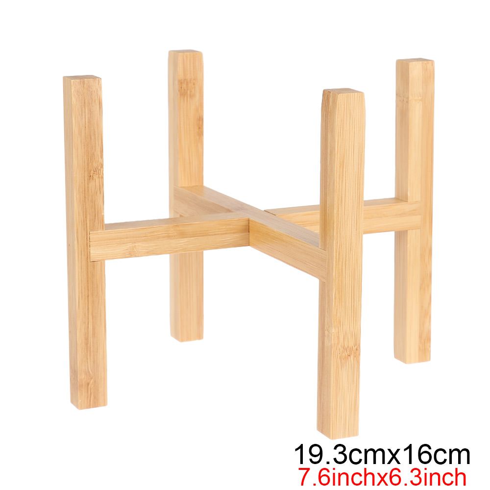 Présentoir de bonsaï en bois, fournitures de jardin d&#39;extérieur, support de Pot de fleurs sur pied, Base de Pot de fleur, décoration de la maison: 19.3cmx16cm