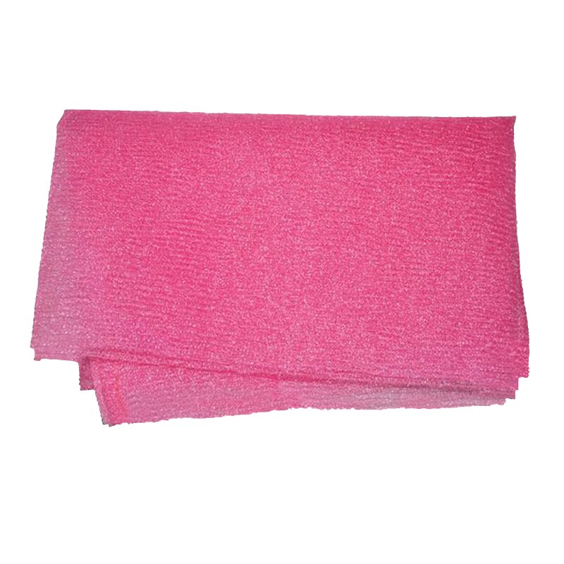 Nylon Waschen Tuch Schlecht Handtuch Schlecht Körper Pinsel Schönheit Haut Peeling Waschlappen Dusche Schlecht Waschen Handtuch Haut Polieren Handtuch: Rosa