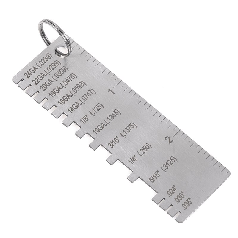 Stainless Steel Wire Gauge Thickness Measuring Tool Wire/sheet Metal Gage Measurement Useful Multifuntional Tool