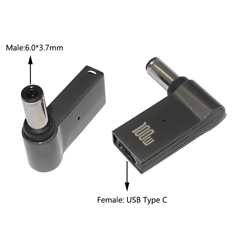 Convertisseur Usb Type C 100W vers câble de charge rapide 6.0x3.7mm, adaptateur pour Asus TUF Gaming FX705GM FX705GE FX705GD FX505, prise cc