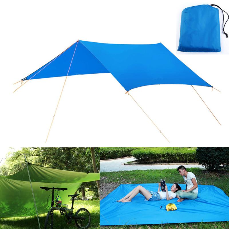 Toldo ultraligero para jardín, lona impermeable para refugio solar en la playa, 3x3M