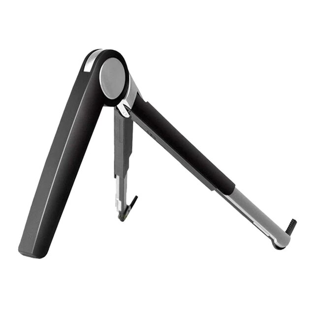 Soporte plegable para ordenador portátil soporte para ordenador portátil piernas estirables ángulos de ajuste para tableta lapdesk portátil de 11 ~ 16 pulgadas: Black