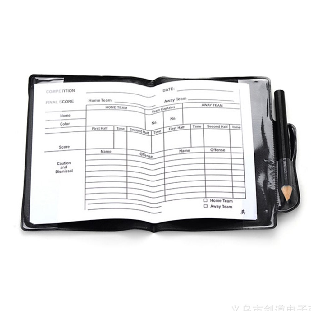 With Case+Pencil Soccer Referee Red/yellow Cards Training Accessories Convenient Portable Sport Match For Soccer Games