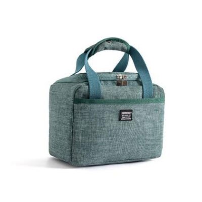 Portabe Isoliert Kann Halter Thermische Isolierte Tasche Unisex Aluminium Folie Lebensmittel Obst isolierte Kühler Tote Tasche: green