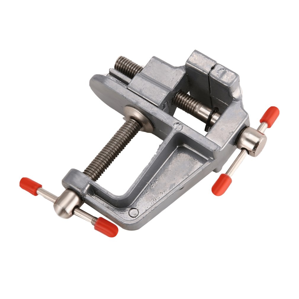 aluminio pequeño pasatiempo de joyeros sargento en la mesa Banco tornillo Mini herramienta Vice multi-Funcational Craft molde herramienta de reparación fija