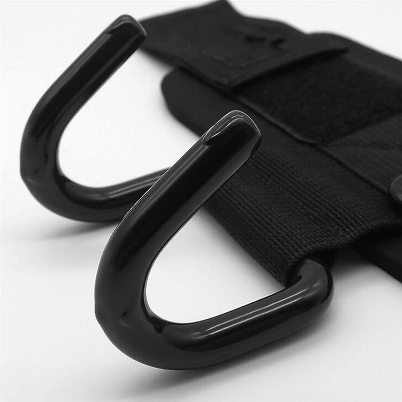 2 st viktlyftshandskar krok med förvaringsväska grepp handledsstöd kraftspännen remmar halkskydd gym fitness armband krok