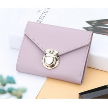 Trifold PU Leather Wallet voor Vrouwen Credit Kaarthouder Korte Portemonnee CUN 668