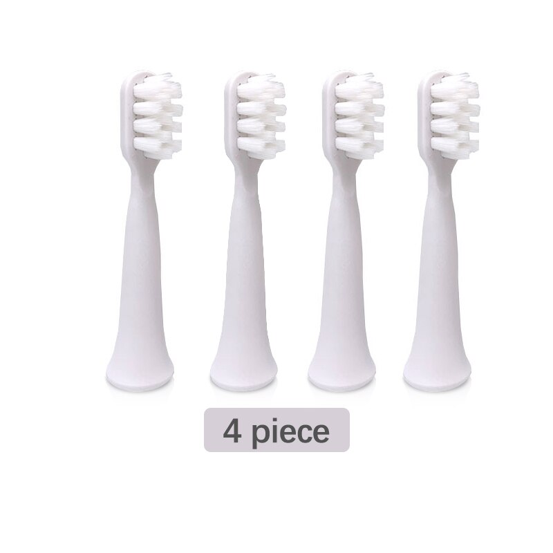 Udskiftning af børstehoveder til xiaomi mijia  t100 elektrisk tandbørste bløde børste blide rene tænder tyggegummi 4 stk / pakke: 4 stk