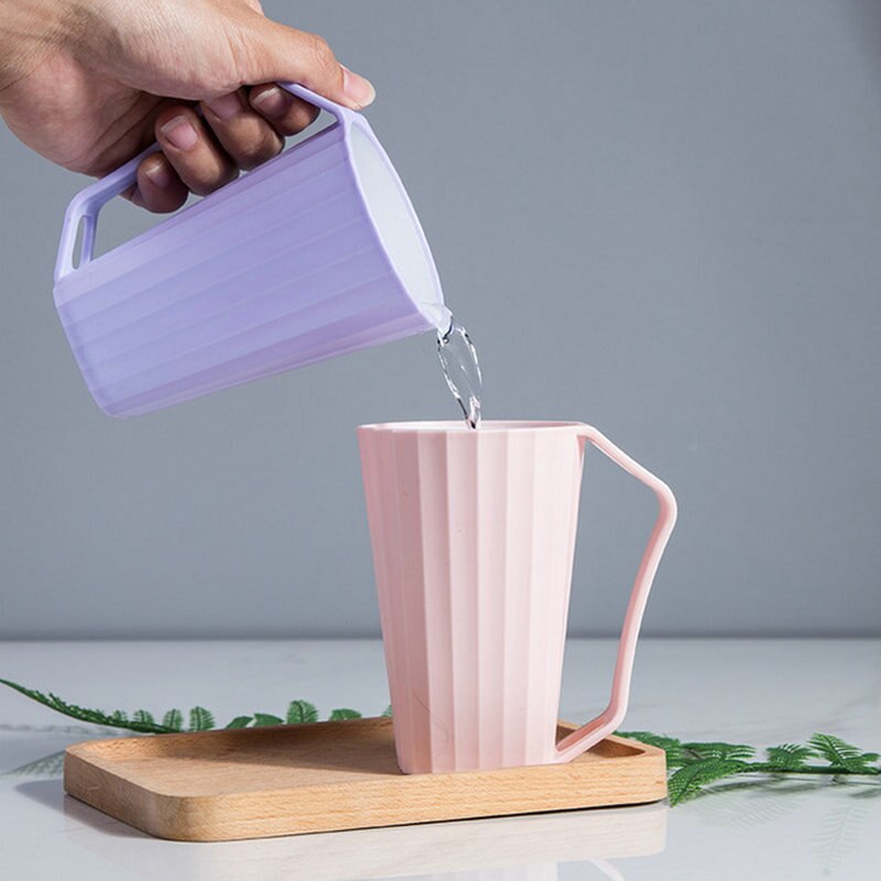 Brosse à dents tasse créative maison avec poignée deux couleurs lavage Portable Couple voyageant en plastique dent brosse tasse