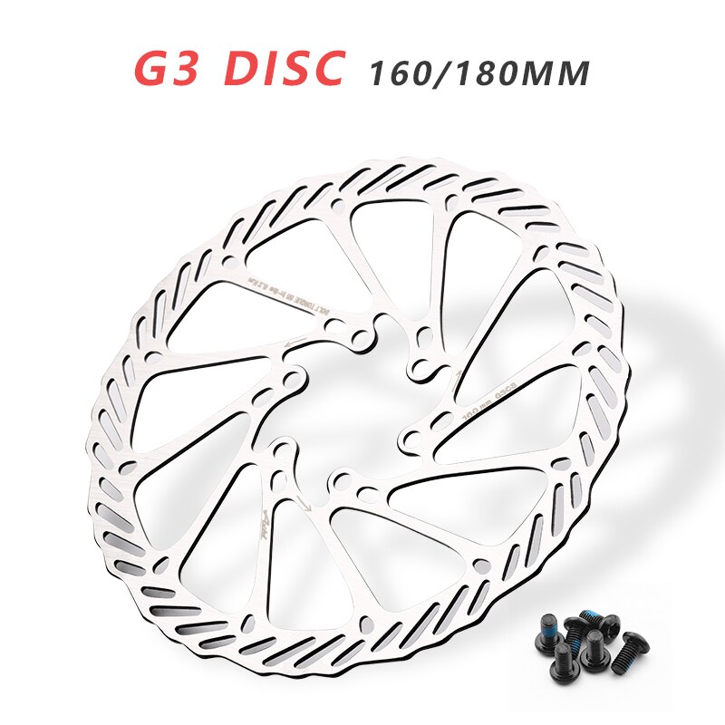 2 Disques De Frein Vélo 180mm - Acier Inoxydable, Pour VTT, Route, BMX