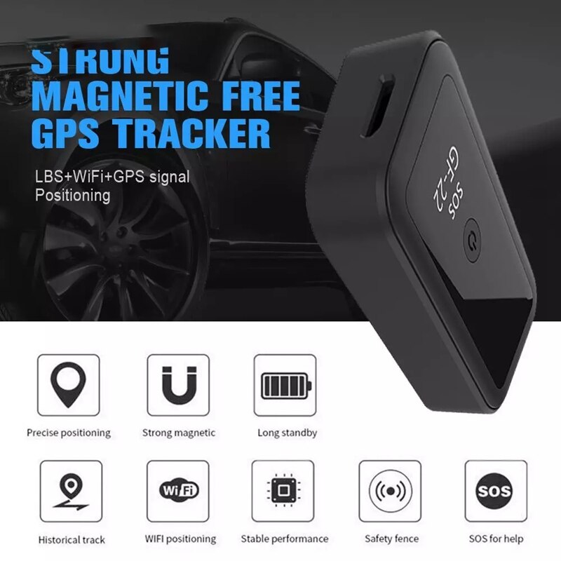 Gf22 localizzatore Gps portatile durevole localizzatore Gps netico per auto App ragnatela gratuita in tempo reale per Wifi