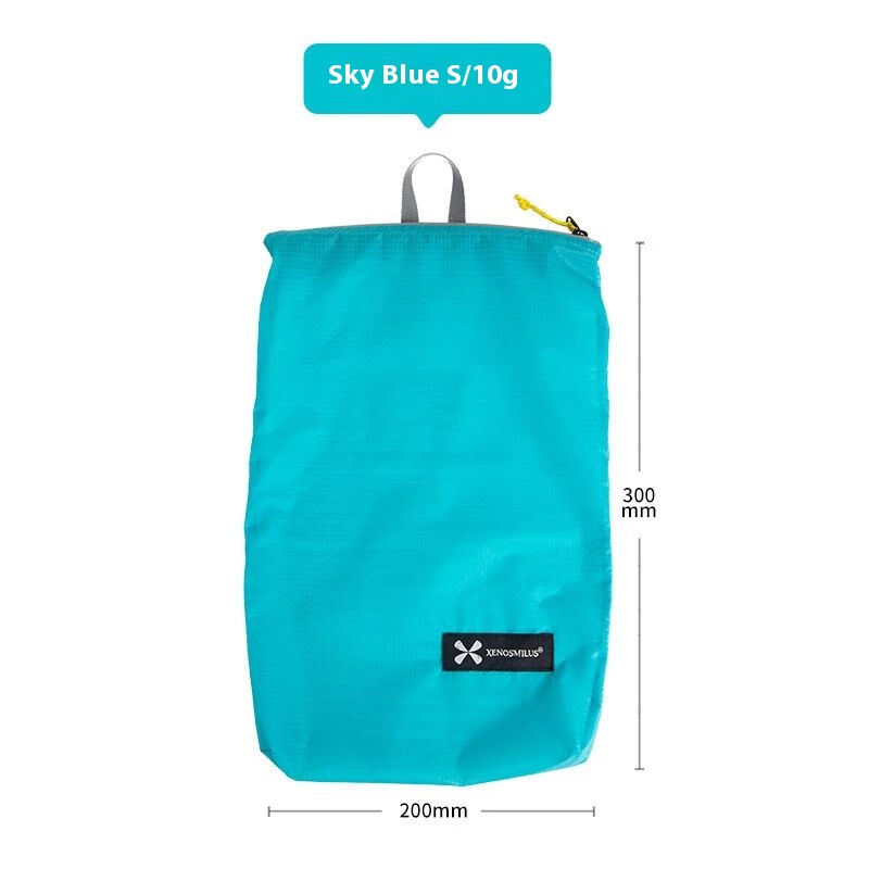 XENOSMILUS Ultra-Light Portable Travel Backpack with Waterproof Toiletry Bag, Passport Wallet, Medication & Document Pouch: M / SKY BLUE
