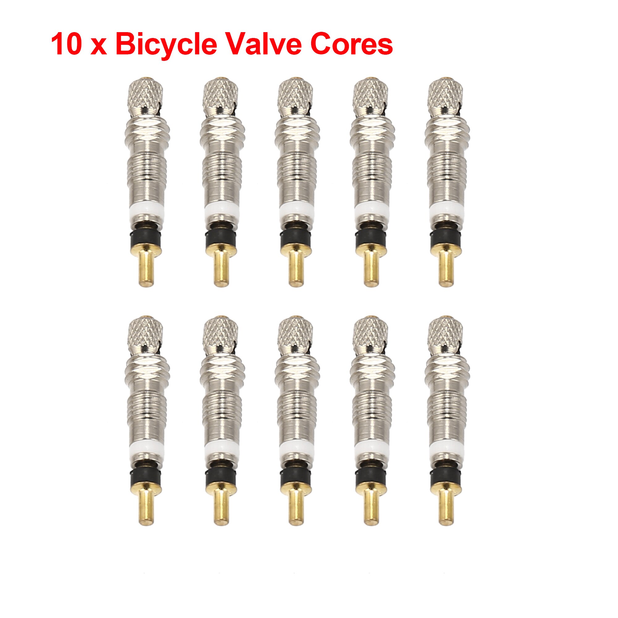 X Autohaux-Válvula de neumático de bicicleta, 10 piezas, núcleo Presta, repuesto de latón, Universal, tipo francés, con herramienta de extracción: Set A