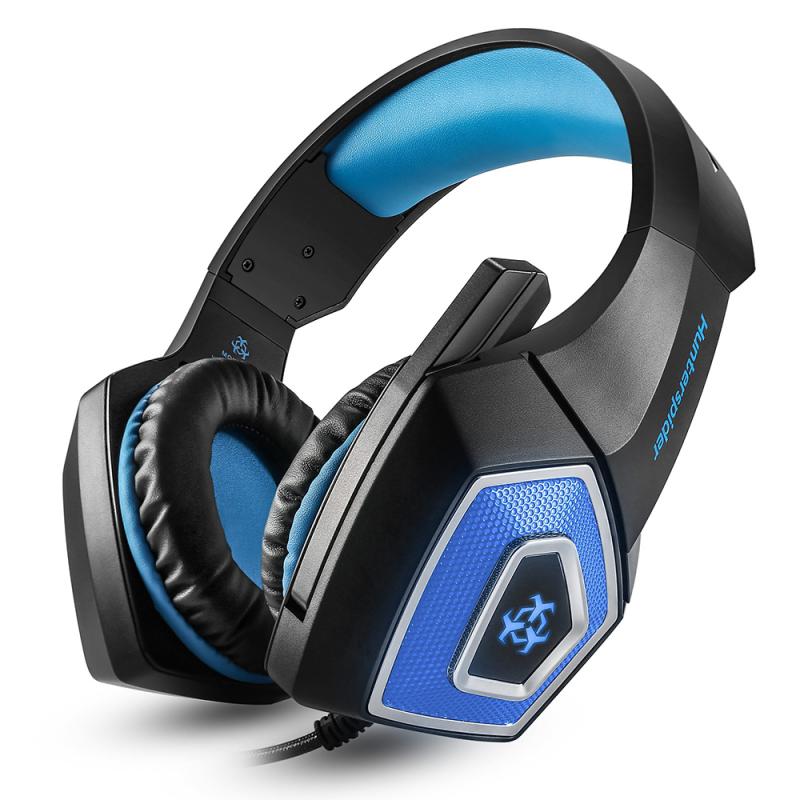 Hunterspider V1-auriculares, de doble Canal, para videojuegos, con micrófono y conector de 3,5 Mm, para dispositivos inteligentes de Audio y videojuegos, para PC y PS4: Default Title