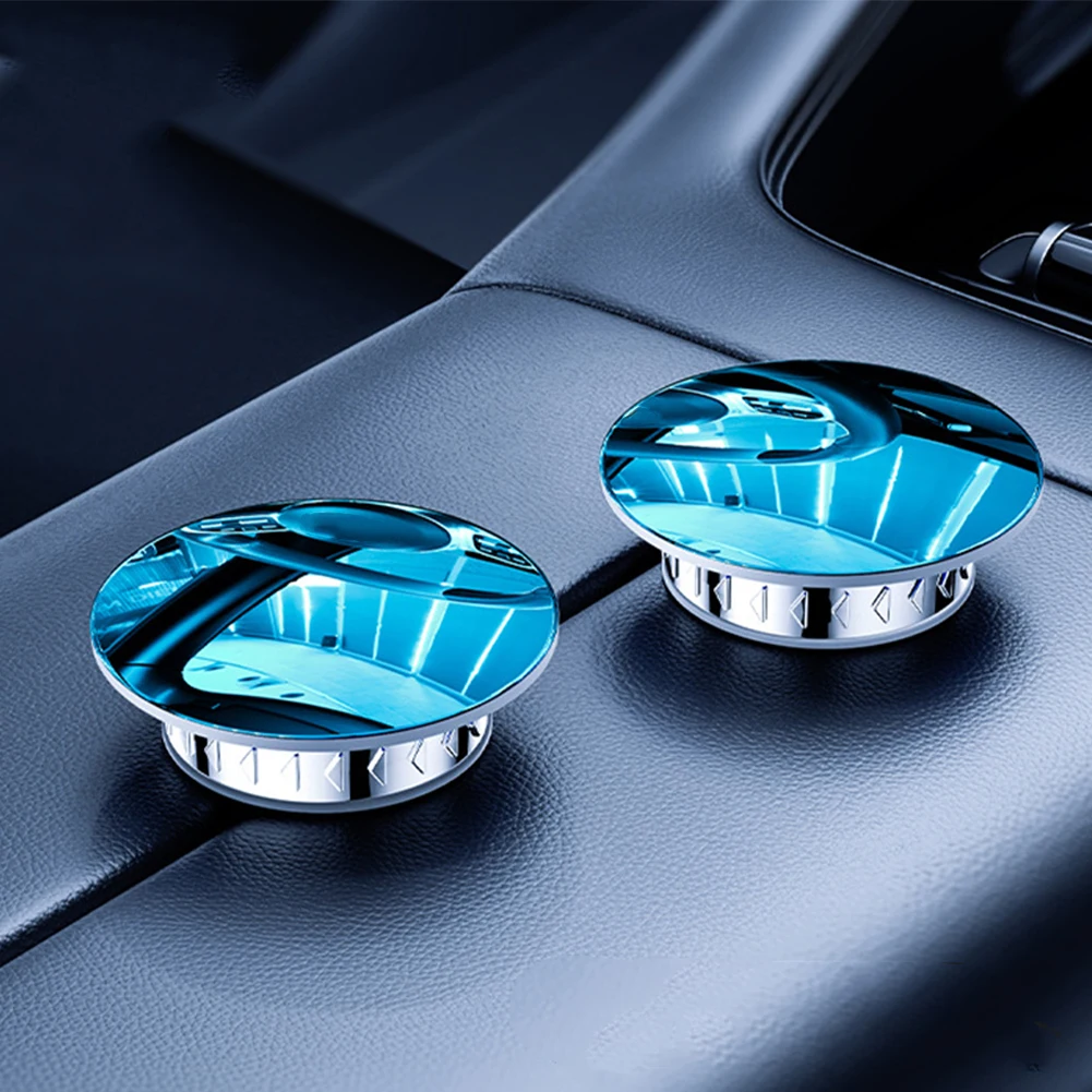 Auto Dodehoekspiegel Achteruitkijkspiegel Groothoek 360 Graden Verstelbare Kleine Ronde Spiegel Auto Reverse Extra Achteruitkijkspiegel Bolle Spiegel: Zilver