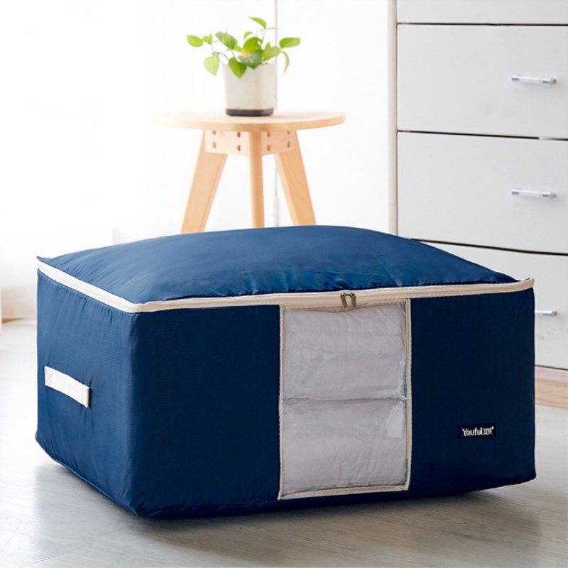 Sac de rangement de couette en tissu Oxford, boîte de rangement lavable Extra Large, sac de rangement doux pour vêtements de couette, sac de tri pour produits ménagers