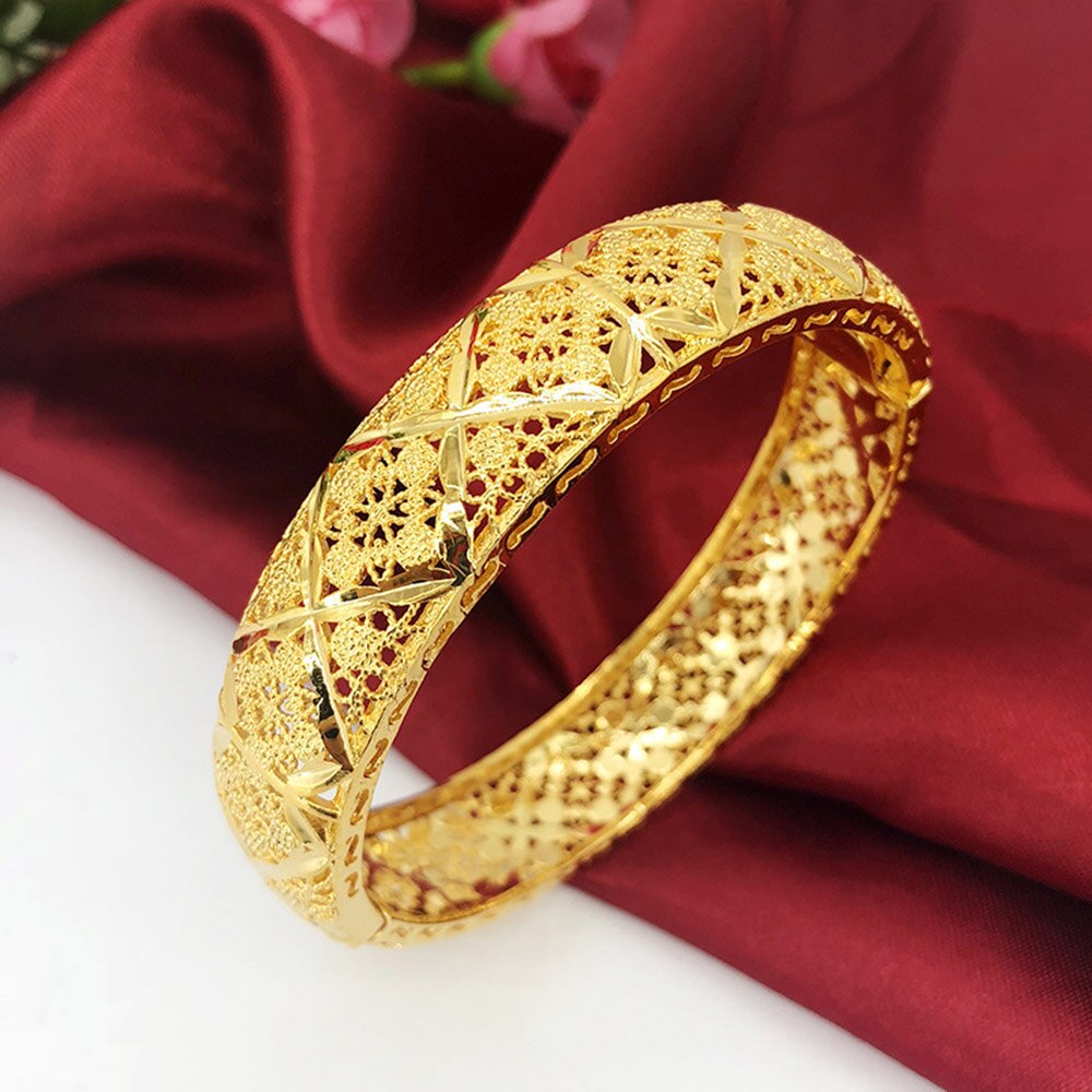 Mode Dame Luxe Goud Kleur Turkse Sieraden Moslim Armbanden Ethiopische Afrikaanse Vrouwen Dubai Armband Party Huwelijksgeschenken