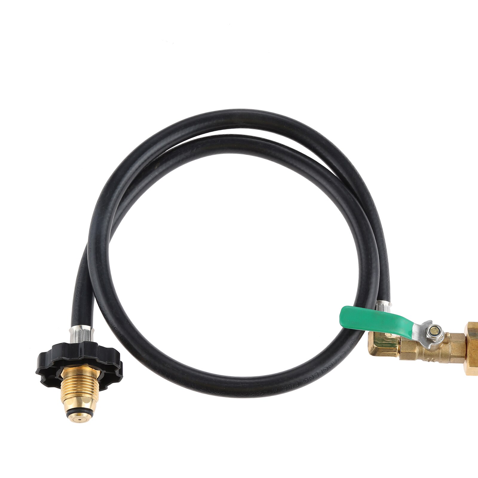 36 " Propane Refill Adapter Hose with POL Type 1LB Tank Bottle Adapter ON/Off Control Valve 350PSI Rated Propane Extension Hose