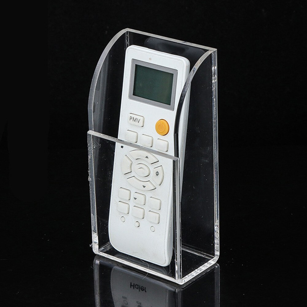 TV Remote Control Holder Wall Mount Acrylic Organizer Stand Box Storage Phone Plug Holder Multifunction USB Charging Stand