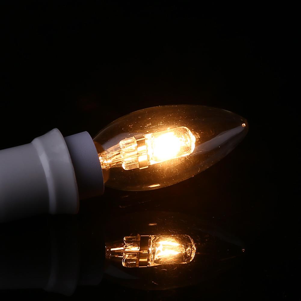 Led Halogeen Lamp E14 Led Lamp Huishoudelijke Huishoudelijke Verlichting Spaarlamp Kaars Vorm Glazen Bol Kaars Decor Supplies