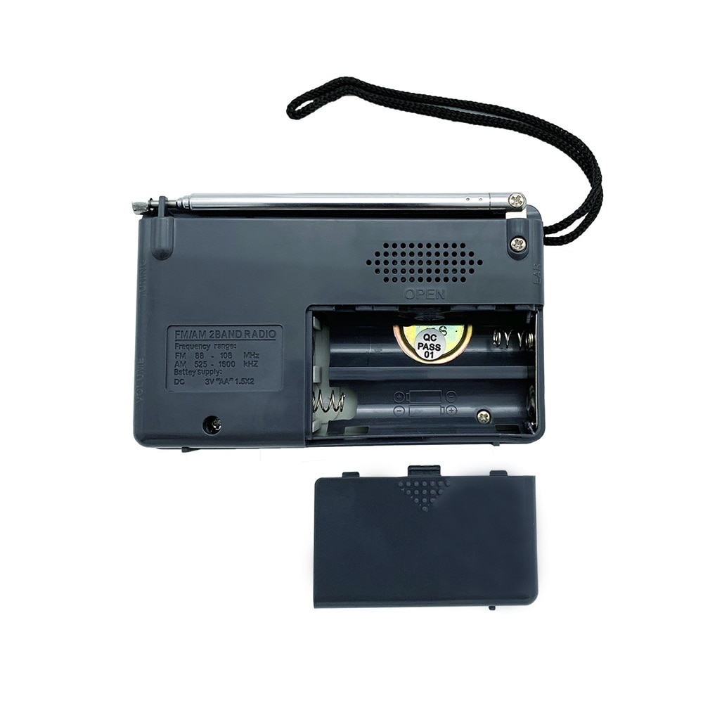 Mini Wide Reception Telescopic Antenna BC-R2011 World FM Receiver Easy To Carry Portable AM Radio