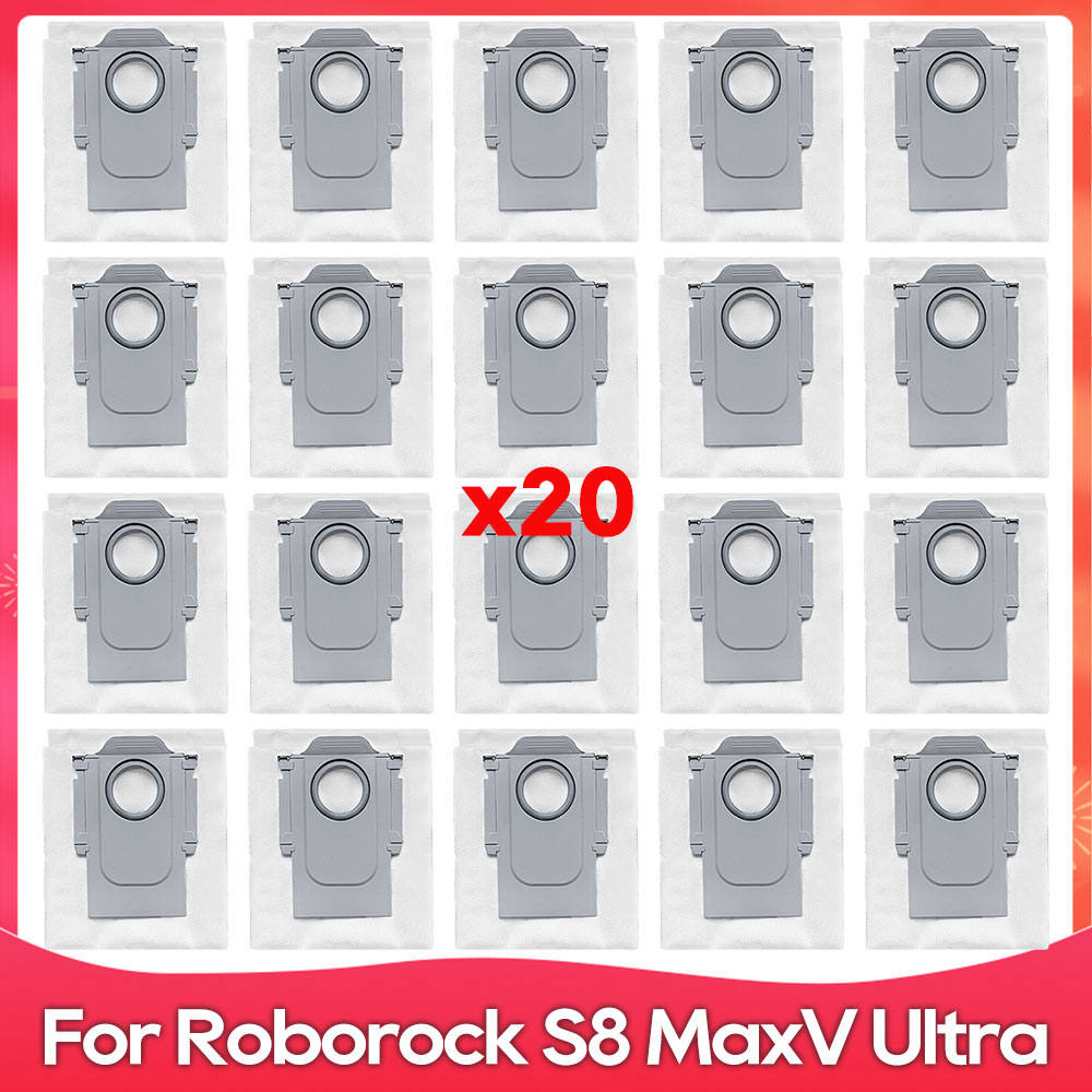 Geschikt Voor ( Roborock S8 MaxV Ultra ) Reserveonderdelen voor Robotstofzuiger Hoofdzijborstels Dweildoeken Hepa-filters Stofzakken Accessoires: Rood