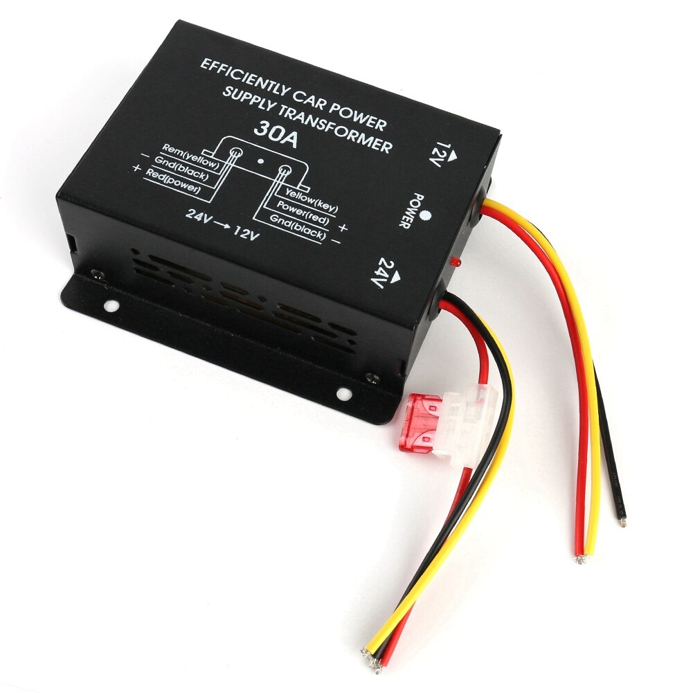 30A Auto Energie liefern Konverter Neue Energie Konverter Schritt Nieder Wandler 24V Zu 12V Stromrichter