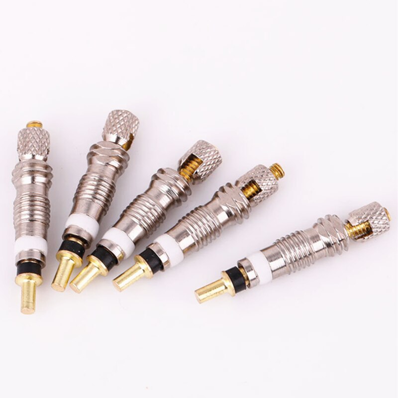 2/4/6PCS Bicycle Valve Presta Valve Brass Core W Optional Tool CNC-machined FV MTB Road Bike Tubes Repair Tire Service Parts