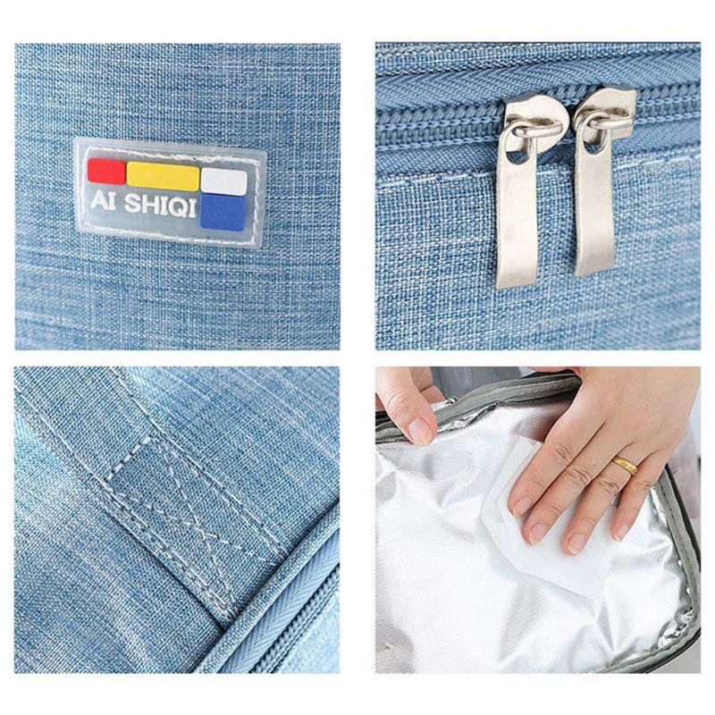 Mamma bröstmjölk kylväska bärbar babyflaskor väska färsk hållande matlåda termiska isoleringspåsar