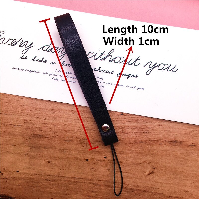 Leather Wrist Strap Hand Lanyard For Phone iPhone Samsung Camera GoPro USB Flash Drives Keys ID Card keycord keychain