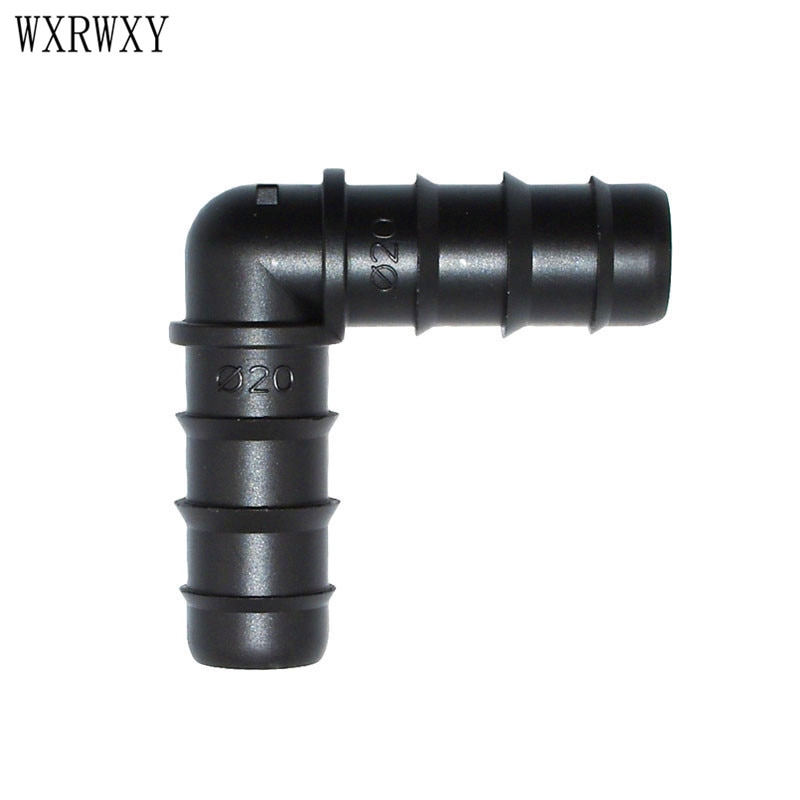 Wxrwxy riego de jardín 20mm codo púa 25mm juntas dobladas conector de riego púas 3/4 manguera conector de junta de reparación 5 uds